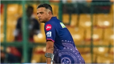 Rahul Dravid before RR's match against RCB in IPL 2025 (PTI) Rahul Dravid before RR's match against RCB in IPL 2025 (PTI)