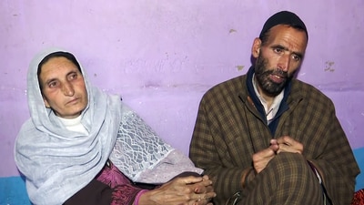Family members of Syed Adil Hussain Shah, who died in Pahalgam terror attack while trying to save the tourists, in Anantnag on Thursday. (ANI) Family members of Syed Adil Hussain Shah, who died in Pahalgam terror attack while trying to save the tourists, in Anantnag on Thursday. (ANI)