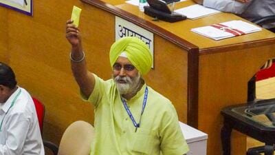 Raja Iqbal Singh was elected Delhi mayor with 133 votes in his favour against 8 votes secured by the Congress candidate. The AAP, which has 119 councillors, abstained from the election. (PTI) Raja Iqbal Singh was elected Delhi mayor with 133 votes in his favour against 8 votes secured by the Congress candidate. The AAP, which has 119 councillors, abstained from the election. (PTI)