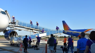 Allegiant flight bomb threat at St. Pete-Clearwater Airport (X) Allegiant flight bomb threat at St. Pete-Clearwater Airport (X)