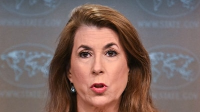 US State Department spokesperson Tammy Bruce speaks during a press briefing at the State Department in Washington, DC, (AFP) US State Department spokesperson Tammy Bruce speaks during a press briefing at the State Department in Washington, DC, (AFP)