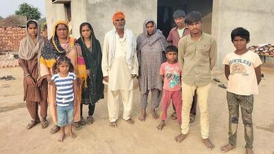 The Pakistani Hindu family that was staying at Balsamand village in Hisar district of Haryana for the past eight months was taken to a camp in New Delhi on Thursday for security reasons. (HT Photo) The Pakistani Hindu family that was staying at Balsamand village in Hisar district of Haryana for the past eight months was taken to a camp in New Delhi on Thursday for security reasons. (HT Photo)