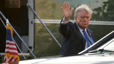 President Donald Trump arrives at Leesburg Executive Airport on Marine One in Leesburg, Va., Thursday, April 24, 2025, en route to Trump National Golf Club Washington DC in Sterling, Va. (AP Photo/Jacquelyn Martin) (AP) President Donald Trump arrives at Leesburg Executive Airport on Marine One in Leesburg, Va., Thursday, April 24, 2025, en route to Trump National Golf Club Washington DC in Sterling, Va. (AP Photo/Jacquelyn Martin) (AP)