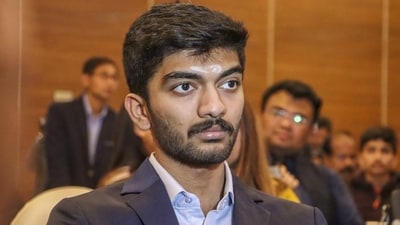 World Chess Champion D Gukesh during an event. (HT_PRINT) World Chess Champion D Gukesh during an event. (HT_PRINT)