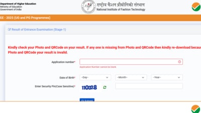NIFT entrance exam, NIFTEE 2025, results announced (Official website, screenshot) NIFT entrance exam, NIFTEE 2025, results announced (Official website, screenshot)