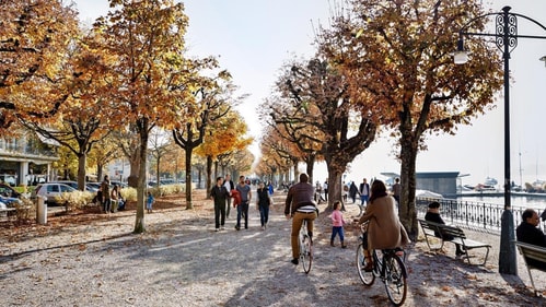 Lake Promenade is bustling with street artists, local businesses, and inline skaters, making it a delightful spot to have a picnic. Lake Promenade is bustling with street artists, local businesses, and inline skaters, making it a delightful spot to have a picnic.