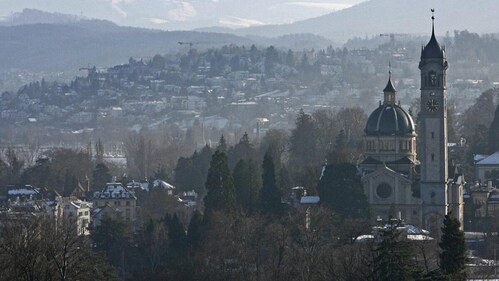 Enge Church, perched on a moraine hill, commands attention with its striking neo-Renaissance design and panoramic views of Zurich. Enge Church, perched on a moraine hill, commands attention with its striking neo-Renaissance design and panoramic views of Zurich.
