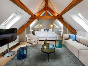 The stylish interiors feature modern accents and amenities that blend well with their contemporary design.