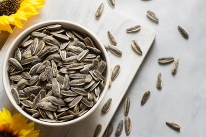 Sunflower seeds contain Vitamin E. (Shutterstock) Sunflower seeds contain Vitamin E. (Shutterstock)