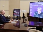 Russian President Vladimir Putin listens to Russian Chief of General Staff Gen. Valery Gerasimov with the report that all Ukrainian troops have been forced from Russia's Kursk region, during their meeting via videoconference at the Novo-Ogaryovo residence outside Moscow, Russia, Saturday, April 26, Russian President Vladimir Putin listens to Russian Chief of General Staff Gen. Valery Gerasimov with the report that all Ukrainian troops have been forced from Russia's Kursk region, during their meeting via videoconference at the Novo-Ogaryovo residence outside Moscow, Russia, Saturday, April 26,