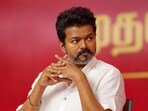 Actor Vijay received an unpleasant surprise while campaigning for TVK in Coimbatore.(PTI)