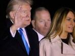 Trump joked that he would send his wife Melania back into the "lion's den" to talk to reporters herself. Trump joked that he would send his wife Melania back into the "lion's den" to talk to reporters herself.