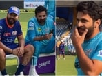 Rohit Sharma, sitting with Zaheer Khan, called out Shardul Thakur during a training session Rohit Sharma, sitting with Zaheer Khan, called out Shardul Thakur during a training session