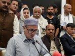 J&K Chief Minister Omar Abdullah addresses a press conference after all-party meet, in Srinagar, Thursday, April 24, 2025. J&K Chief Minister Omar Abdullah addresses a press conference after all-party meet, in Srinagar, Thursday, April 24, 2025.