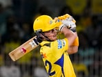 Dewald Brevis on his debut for CSK in IPL 2025. Dewald Brevis on his debut for CSK in IPL 2025.