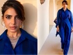 Samantha Ruth Prabhu turns heads in vibrant blue outfit. Samantha Ruth Prabhu turns heads in vibrant blue outfit.