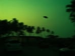 A mysterious "UFO base" was spotted off Southern California’s coast.