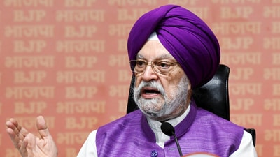 Union Minister of Petroleum and Natural Gas Hardeep Singh Puri addresses a press conference, at BJP HQ in New Delhi. (ANI ) Union Minister of Petroleum and Natural Gas Hardeep Singh Puri addresses a press conference, at BJP HQ in New Delhi. (ANI )