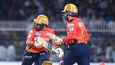 Priyansh Arya and Prabhsimran Singh put on 120 runs for the opening wicket as Punjab Kings posted 201/4 in the allotted twenty overs against Kolkata Knight Riders. (ANI) Priyansh Arya and Prabhsimran Singh put on 120 runs for the opening wicket as Punjab Kings posted 201/4 in the allotted twenty overs against Kolkata Knight Riders. (ANI)