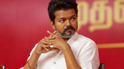 Actor Vijay received an unpleasant surprise while campaigning for TVK in Coimbatore. (PTI) Actor Vijay received an unpleasant surprise while campaigning for TVK in Coimbatore. (PTI)