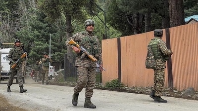 Security personnel have stepped up vigilance and are carrying out search operations in Anantnag. (HT_PRINT) Security personnel have stepped up vigilance and are carrying out search operations in Anantnag. (HT_PRINT)