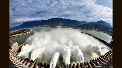 At capacity, China’s Three Gorges Dam holds back 10 trillion gallons of water. (Shutterstock) At capacity, China’s Three Gorges Dam holds back 10 trillion gallons of water. (Shutterstock)