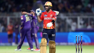 Glenn Maxwell's flop show continued in IPL 2025 as he went back to the hut after scoring just seven runs against KKR. Varun Chakaravarthy bowled him through the gate.&nbsp; (REUTERS)