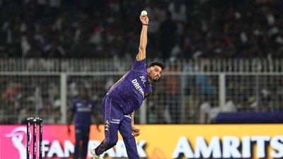 Vaibhav Arora was the pick of the KKR bowlers as he returned with two wickets. He scalped the wickets of Prabhsimran Singh and Marco Jansen. Vaibhav conceded 34 runs in his quota of four overs.&nbsp; (REUTERS)