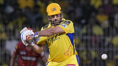 Chennai Super Kings’ captain MS Dhoni in action. (PTI) Chennai Super Kings’ captain MS Dhoni in action. (PTI)