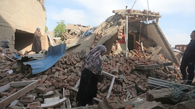 House of Ahsan Ul Haq Sheikh razed in Murran village of Pulwama, on Saturday. (Waseem Andrabi /HT) House of Ahsan Ul Haq Sheikh razed in Murran village of Pulwama, on Saturday. (Waseem Andrabi /HT)