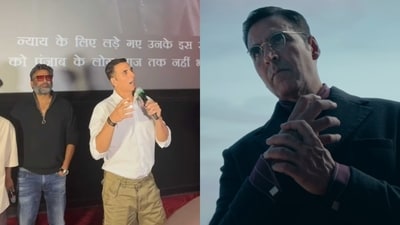 R Madhavan and Akshay Kumar at a screening of Kesari Chapter 2 R Madhavan and Akshay Kumar at a screening of Kesari Chapter 2