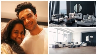 Aayush Sharma and Arpita Khan's home is perfect for those who crave city views. (YouTube/ Farah Khan) Aayush Sharma and Arpita Khan's home is perfect for those who crave city views. (YouTube/ Farah Khan)