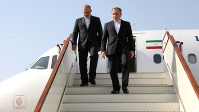 Iranian Foreign Minister Abbas Araghchi arrives ahead of negotiations with the U.S., in Muscat, Oman, April 25, 2025. (Reuters)