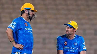 Chennai: Chennai Super Kings' MS Dhoni with head coach Stephen Fleming during a practice session. (PTI) Chennai: Chennai Super Kings' MS Dhoni with head coach Stephen Fleming during a practice session. (PTI)