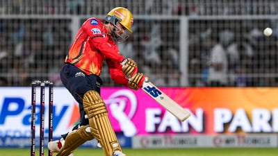 Punjab Kings' opening batter Priyansh Arya hammered 69 runs off 35 balls with the help of 8 fours and 4 sixes. His onslaught took the wind of KKR's sails. (PTI) Punjab Kings' opening batter Priyansh Arya hammered 69 runs off 35 balls with the help of 8 fours and 4 sixes. His onslaught took the wind of KKR's sails. (PTI)