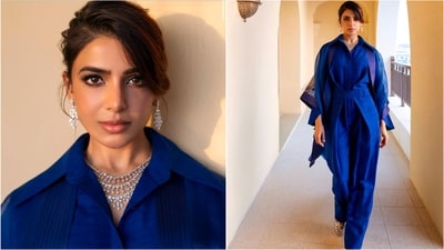 Samantha Ruth Prabhu turns heads in vibrant blue outfit. (Instagram/@samantharuthprabhuoffl) Samantha Ruth Prabhu turns heads in vibrant blue outfit. (Instagram/@samantharuthprabhuoffl)