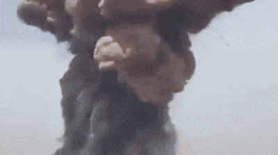 The explosion shattered windows within several kilometres, with social media videos showing a mushroom cloud forming after the blast. (BNO/X) The explosion shattered windows within several kilometres, with social media videos showing a mushroom cloud forming after the blast. (BNO/X)