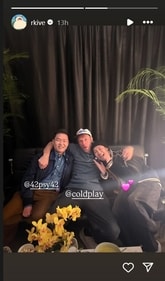 Namjoon shared a picture with Chris and PSY.