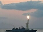 The Indian Navy shared visuals of BrahMos anti-ship and anti-surface cruise missiles