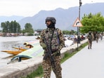 CRPF personnel patrol on the banks of Dal lake after the Pahalgam terror attack. CRPF personnel patrol on the banks of Dal lake after the Pahalgam terror attack.