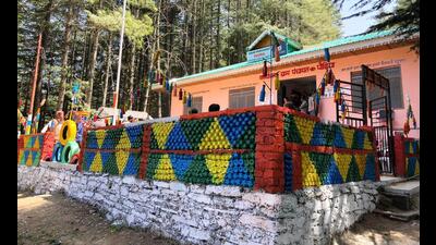 “Two plastic waste parks have been constructed in Chopal in just 6 months. Chopal has become the only block in Himachal Pradesh to build a park from plastic waste”, said Additional Deputy Commissioner Shimla Abhishek Verma, who had inaugurated the second park. (HT Photo) “Two plastic waste parks have been constructed in Chopal in just 6 months. Chopal has become the only block in Himachal Pradesh to build a park from plastic waste”, said Additional Deputy Commissioner Shimla Abhishek Verma, who had inaugurated the second park. (HT Photo)