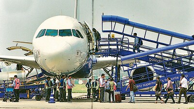 In 2024, IndiGo saw the maximum bomb hoax calls (216), followed by Air India (179), former airline Vistara (153), Akasa Air (72), SpiceJet (35), Alliance Air (26), Air India Express (19) and Star Air (5). (HT File) In 2024, IndiGo saw the maximum bomb hoax calls (216), followed by Air India (179), former airline Vistara (153), Akasa Air (72), SpiceJet (35), Alliance Air (26), Air India Express (19) and Star Air (5). (HT File)