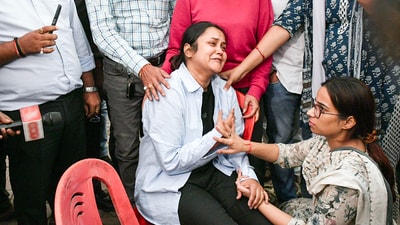 Ashanya Dwivedi, wife of Shubham Dwivedi, who was shot dead in the Pahalgam terror attack. (ANI file photo) Ashanya Dwivedi, wife of Shubham Dwivedi, who was shot dead in the Pahalgam terror attack. (ANI file photo)