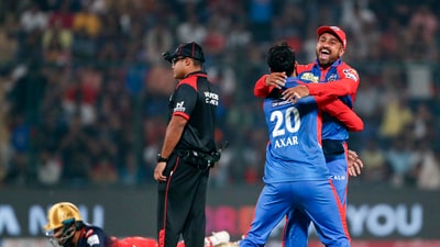RCB were off to a bit of a false start in their chase. They lost three wickets and scored as littled as 35 runs in the powerplay.&nbsp; (ANI)