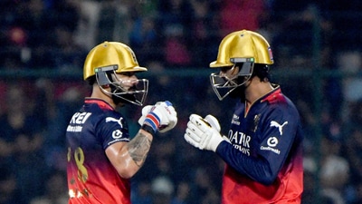 Virat Kohli and Krunal Pandya, keeping their calm and grinding out the runs.&nbsp; (ANI)