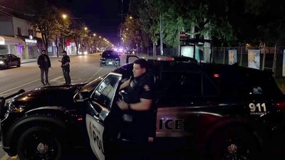 A driver crashed a car into a crowd at a street event honoring Filipino history in Vancouver on Saturday night, killing several people and wounding others, according to authorities. This image grab from an AFPTV footage shows Police officers operating at the site where a car ploughed into a street party in Vancouver on April 26, 2025. (Photo by AFPTV teams / AFP) (AFP) A driver crashed a car into a crowd at a street event honoring Filipino history in Vancouver on Saturday night, killing several people and wounding others, according to authorities. This image grab from an AFPTV footage shows Police officers operating at the site where a car ploughed into a street party in Vancouver on April 26, 2025. (Photo by AFPTV teams / AFP) (AFP)