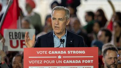Mark Carney, Canada's prime minister and leader of Canada’s Liberal Party, during a campaign rally in Mississauga, Ontario, Canada, on Saturday. (Bloomberg) Mark Carney, Canada's prime minister and leader of Canada’s Liberal Party, during a campaign rally in Mississauga, Ontario, Canada, on Saturday. (Bloomberg)