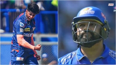 Mayank Yadav made an excellent comeback after being hit for two sixes from Rohit Sharma (X) Mayank Yadav made an excellent comeback after being hit for two sixes from Rohit Sharma (X)