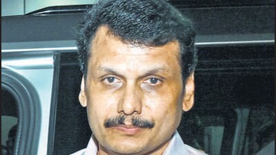 Tamil Nadu ministers Senthil Balaji and K Ponmudy on Sunday stepped down from the chief minister MK Stalin-led state cabinet (PTI) Tamil Nadu ministers Senthil Balaji and K Ponmudy on Sunday stepped down from the chief minister MK Stalin-led state cabinet (PTI)