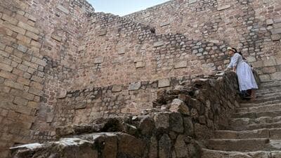 Tughlaqabad Fort’s baoli might have given a similar sort of relief, but that must have been hundreds of years ago. (HT Photo) Tughlaqabad Fort’s baoli might have given a similar sort of relief, but that must have been hundreds of years ago. (HT Photo)